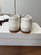 THE ROW 26S SNEAKERS IN WHITE CALFSKIN