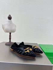 BALLET FLAT IN BLACK SUEDE