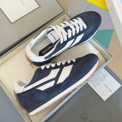 TOM FORD 26S SNEAKERS IN NAVY BLUE SUEDE