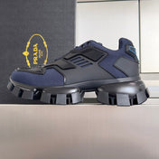 PRADA 26S CLOUDBUST THUNDER SNEAKERS 60MM IN NAVY BLUE MESH FABRIC AND TPU
