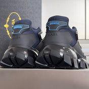 PRADA 26S CLOUDBUST THUNDER SNEAKERS 60MM IN NAVY BLUE MESH FABRIC AND TPU