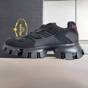 PRADA 26S CLOUDBUST THUNDER SNEAKERS 60MM IN BLACK MESH FABRIC AND TPU