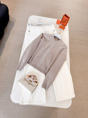 HERMES 25S ZIP-UP KNIT SWEATER 265