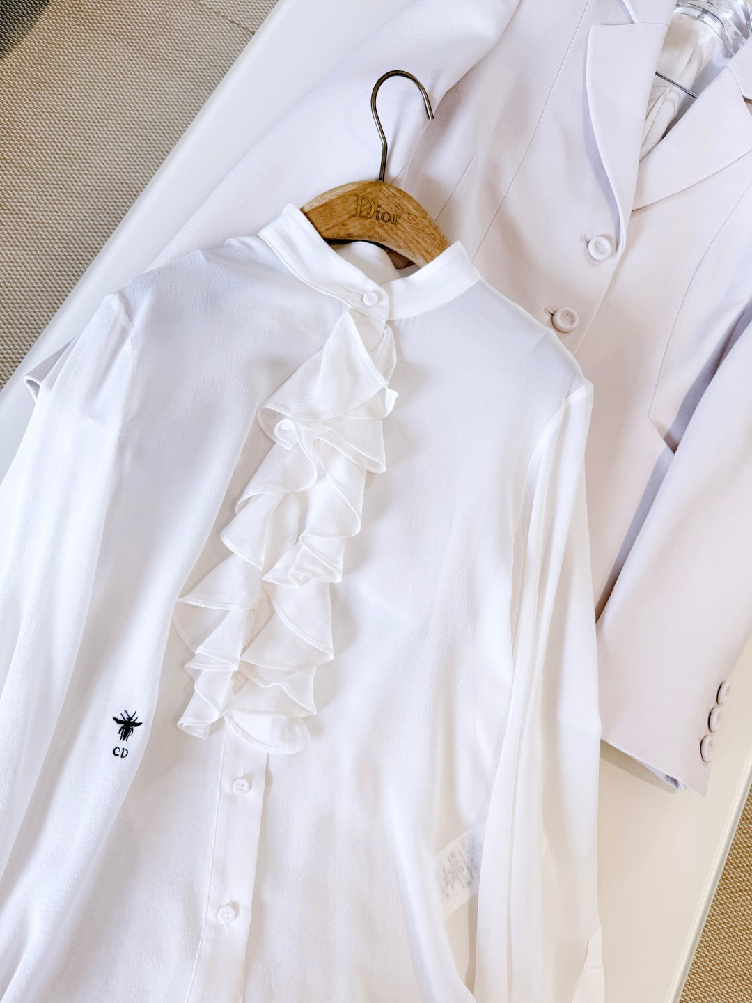 DIOR 25S PLEATED SHIRT 721