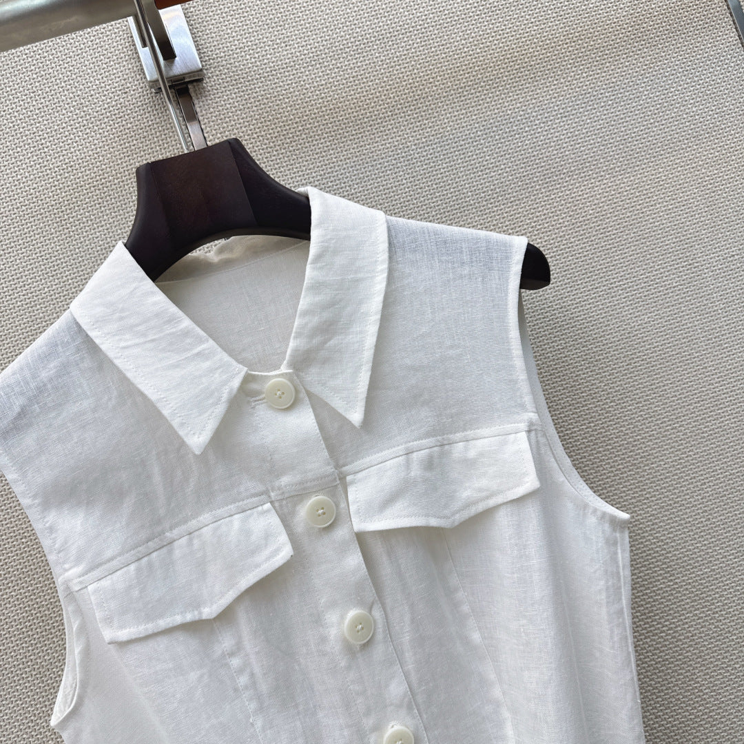 HERMES 26S SLEEVELESS DRESS 767