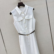 HERMES 26S SLEEVELESS DRESS 767