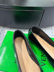 BOTTEGA VENETA 26S BALLET FLATS IN BLACK CALFSKIN