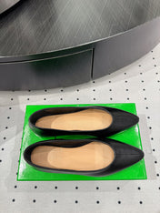 BOTTEGA VENETA 26S BALLET FLATS IN BLACK CALFSKIN