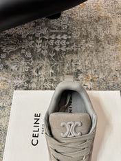 CELINE 26S SNEAKER IN GREY SUEDE