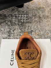 CELINE 26S SNEAKER IN BROWN SUEDE