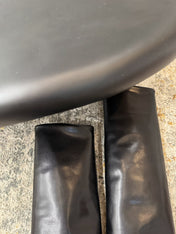 BALMAIN 26S BOOT 85 MM IN BLACK CALFSKIN