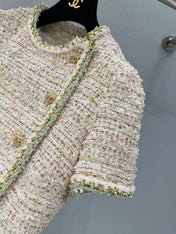 CHANEL 26S SHORT-SLEEVE TWEED JACKET 891