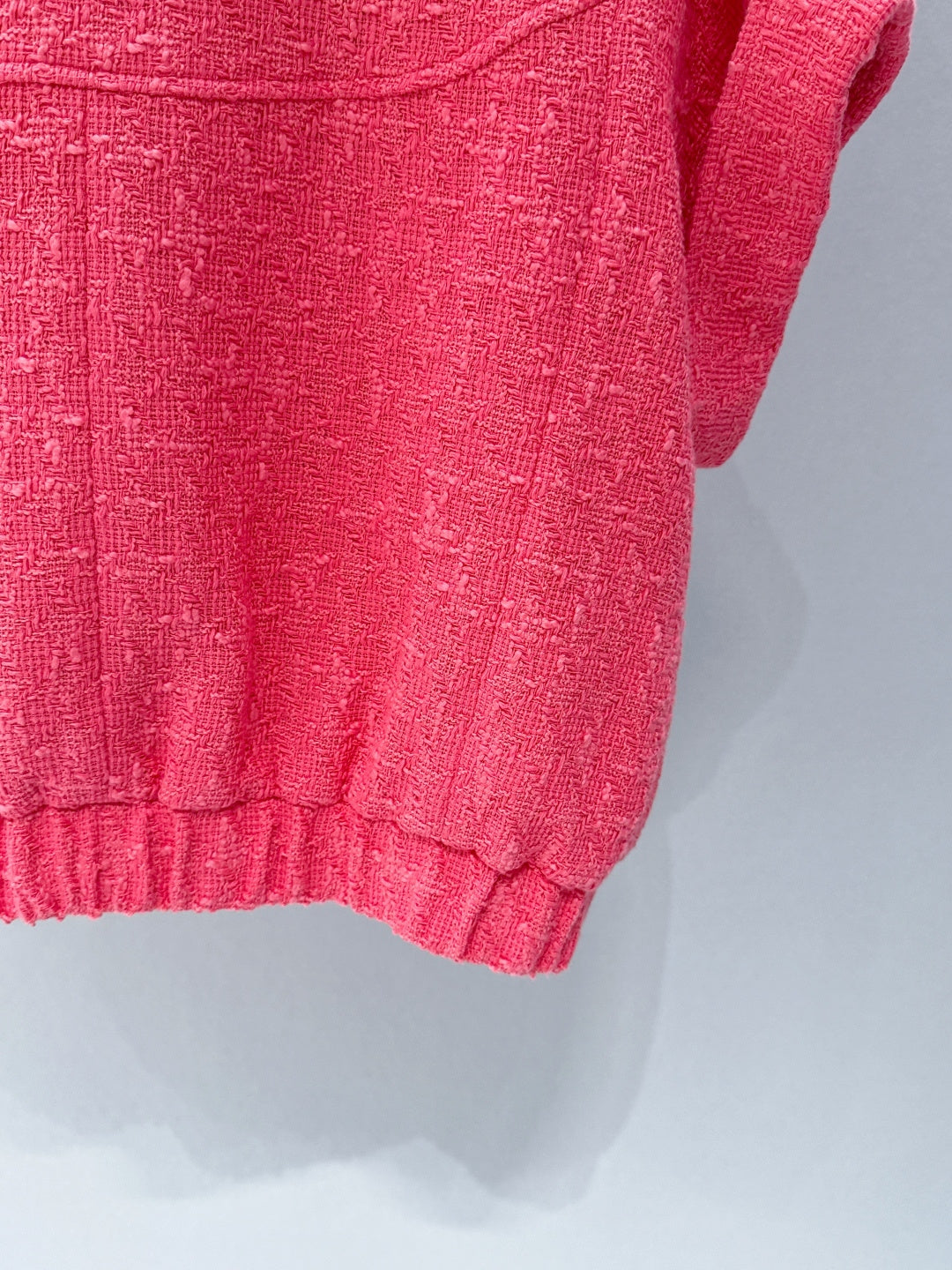 CHANEL 26S SHORT-SLEEVE STAND COLLAR JACKET 889