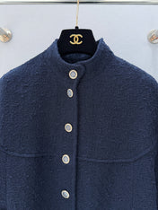 CHANEL 26S SHORT-SLEEVE STAND COLLAR JACKET 888