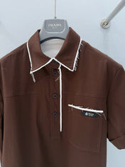 PRADA 26S SHORT SLEEVED POLO SHIRT 808