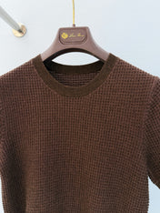LORO PIANA 26S SHORT SLEEVE KNIT T-SHIRT 692