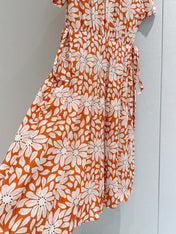PRADA 26S PRINTED PLEATED DRESS STYLE 987