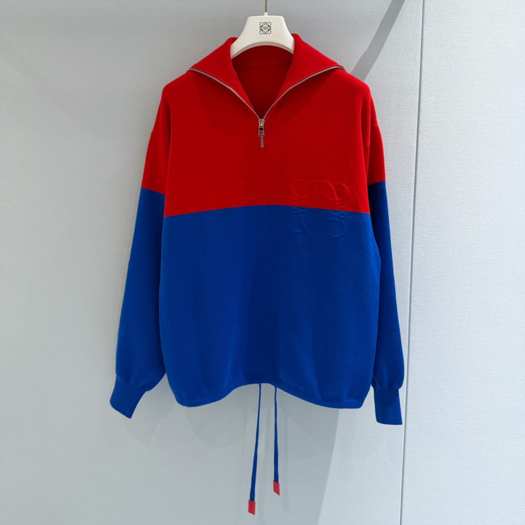 LOEWE 26S HALF-ZIP KNIT SWEATER 647