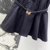 Loewe 25 Shirt Dress Black Cotton