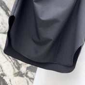 Loewe 25 Drape Sleeveless Dress Black Polyester Fiber