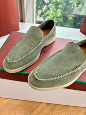LP LOAFERS 25S IN OLIVE GRAY CASHMERE