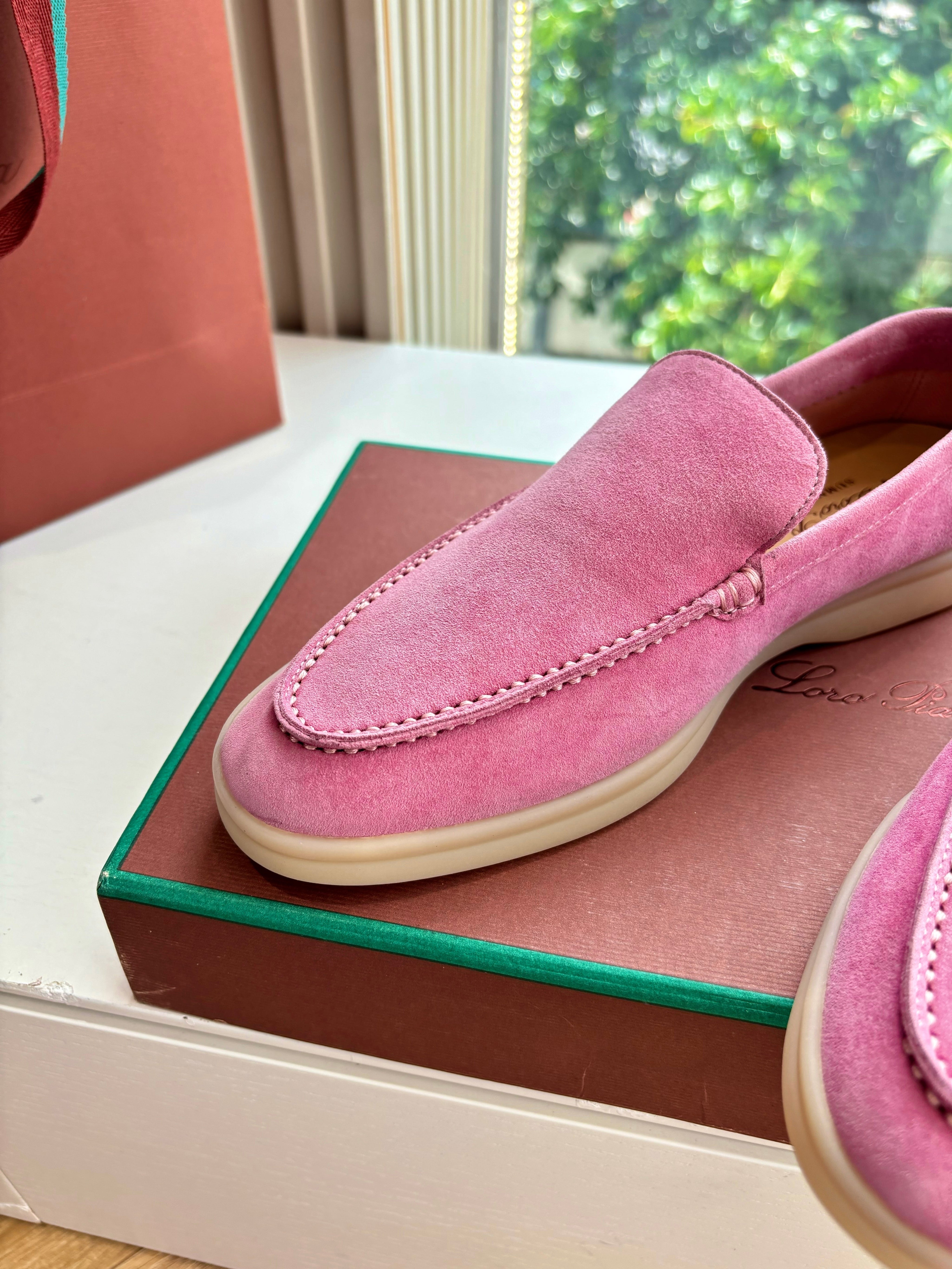 LP LOAFERS 25S IN PINK CASHMERE