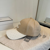 CHANEL 26S CRYSTAL-EMBELLISHED BASEBALL CAP 337802