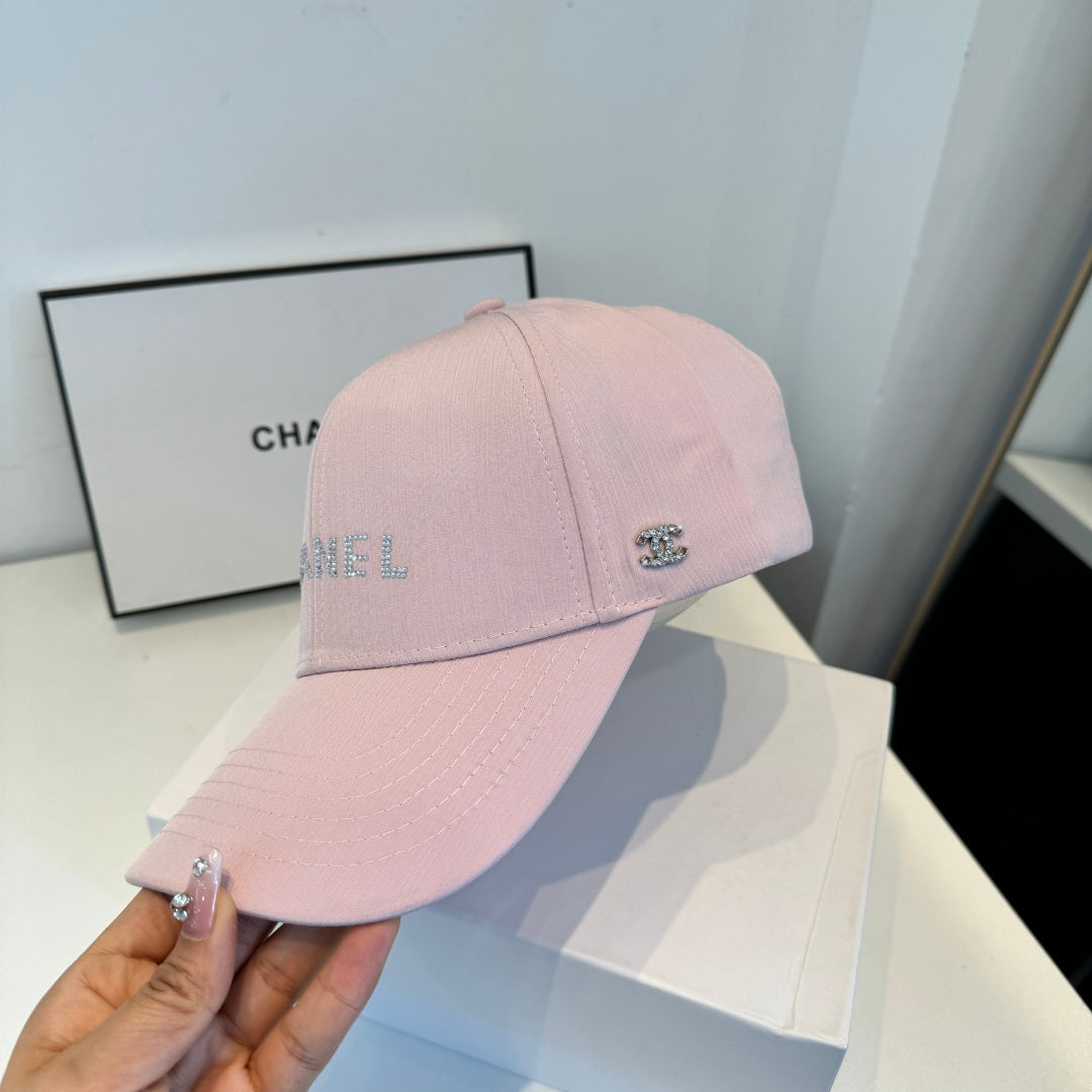 CHANEL 26S BASEBALL CAP WITH CRYSTAL CC LOGO 337988