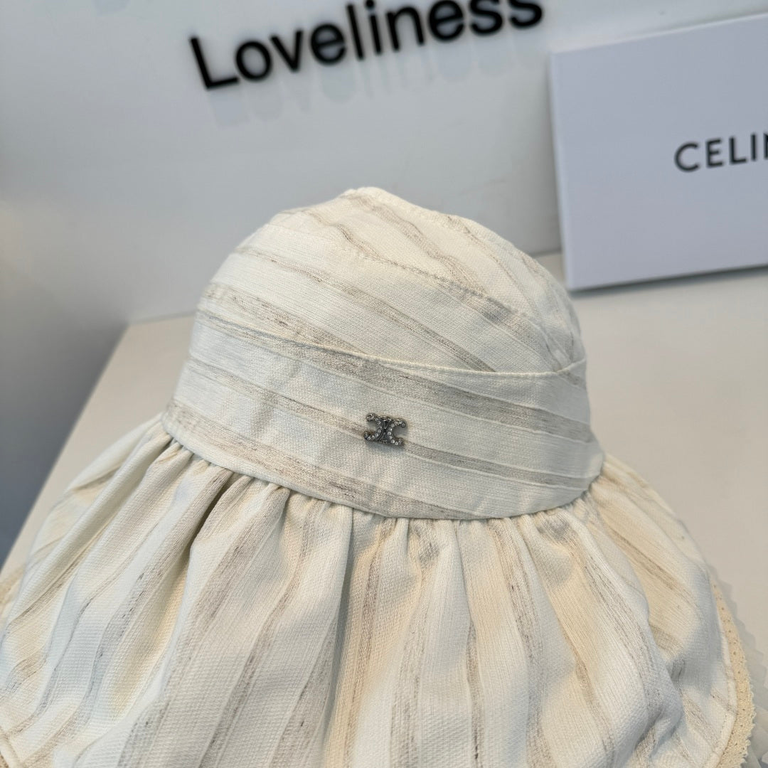 CHANEL 26S WIDE-BRIM OPEN-TOP HAT 337990