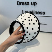 CHANEL 26S POLKA-DOT OPEN-TOP HAT 337956