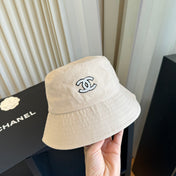 CHANEL 26S EMBROIDERED CC BUCKET HAT 337814
