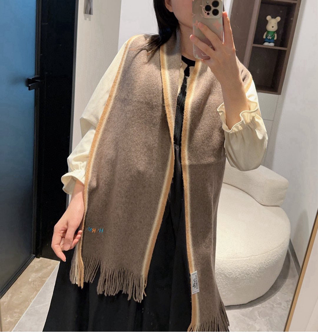 HERMES 25S SCARF 180 IN CASHMERE 989876