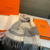HERMES 25S SCARF 180 IN CASHMERE 989918