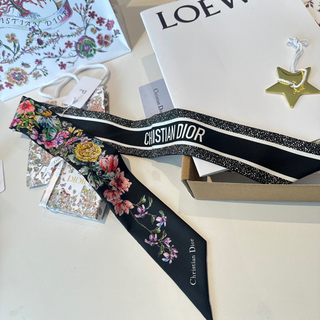 DIOR 26S SCARF 100CM IN SILK 309538