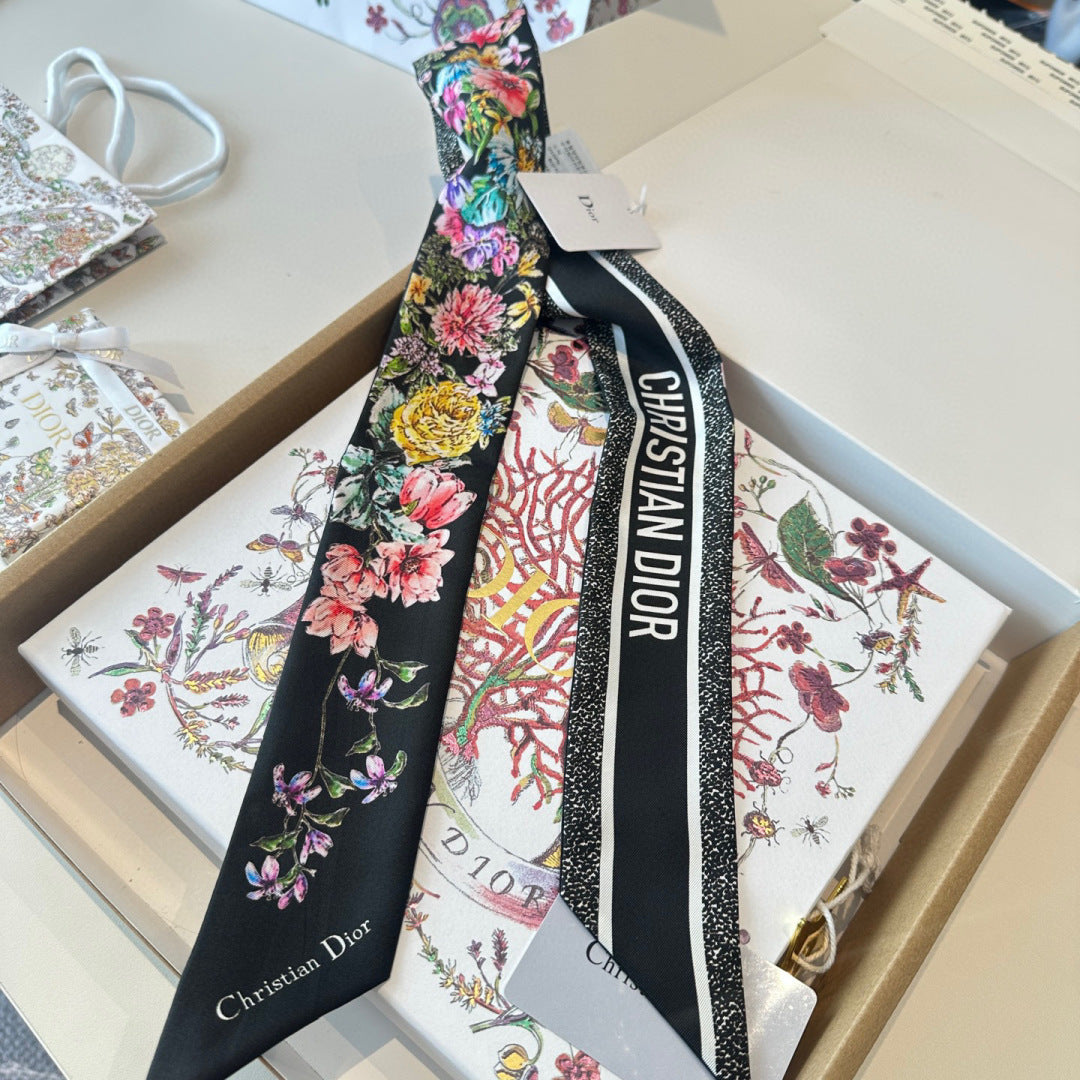 DIOR 26S SCARF 100CM IN SILK 309538