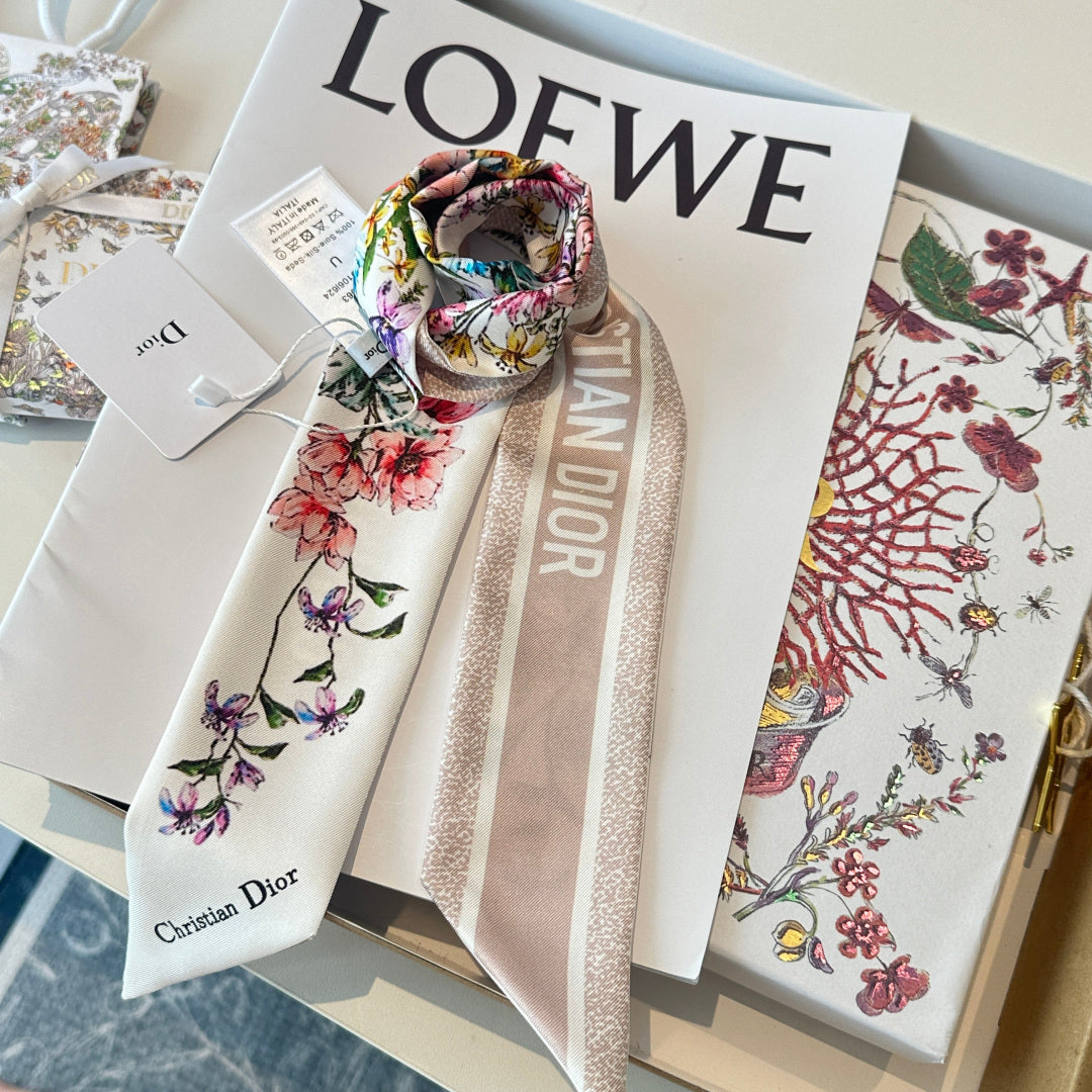 DIOR 26S SCARF 100CM IN SILK 309540
