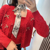 DIOR 26S SCARF 105CM IN SILK 309543
