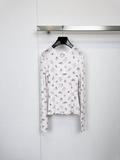CHANEL 25S LIGHTWEIGHT ROUND-NECK KNIT SWEATER 379