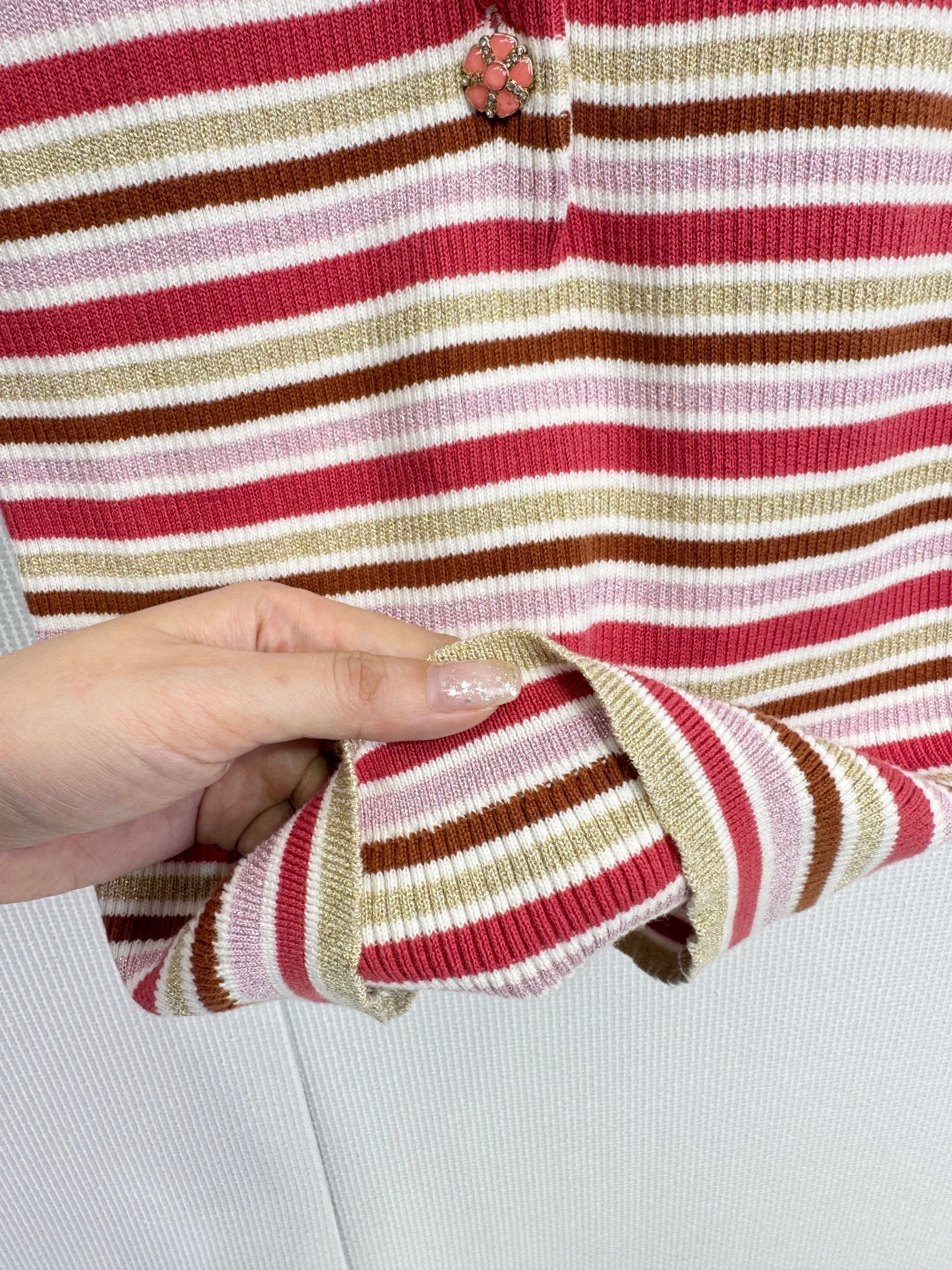 CHANEL 25S STRIPED T-SHIRT 586