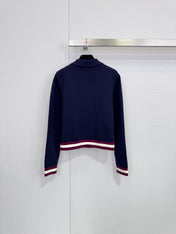 CHANEL 25S LONG-SLEEVE KNIT POLO SHIRT 589