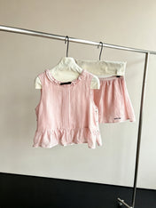 HERMES 26S SLEEVELESS TOP AND SHORTS SET 777