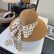 MIUMIU WIDE-BRIM BUCKET HAT WITH BOW STYLE 55