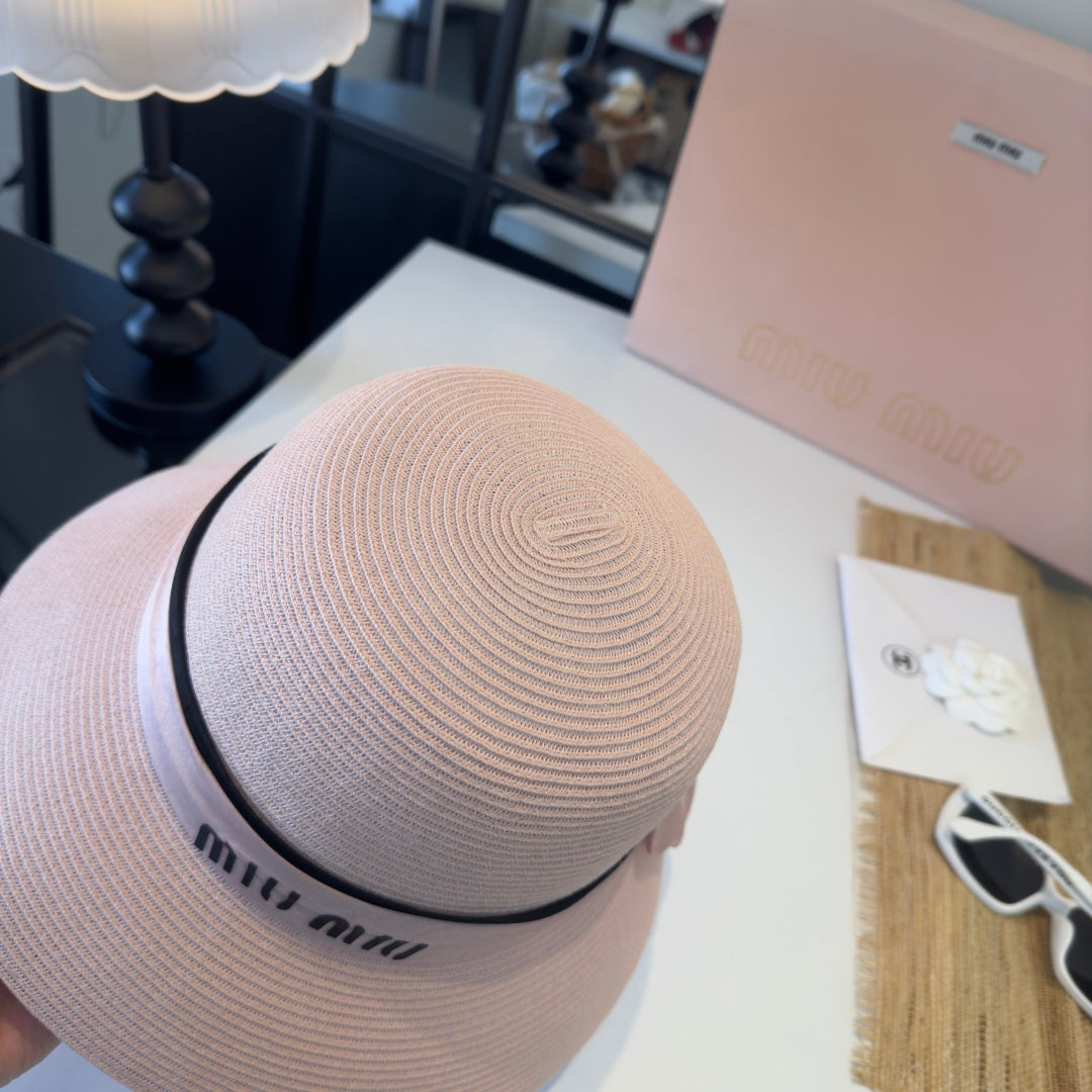 MIUMIU STRAW BUCKET HAT STYLE 53