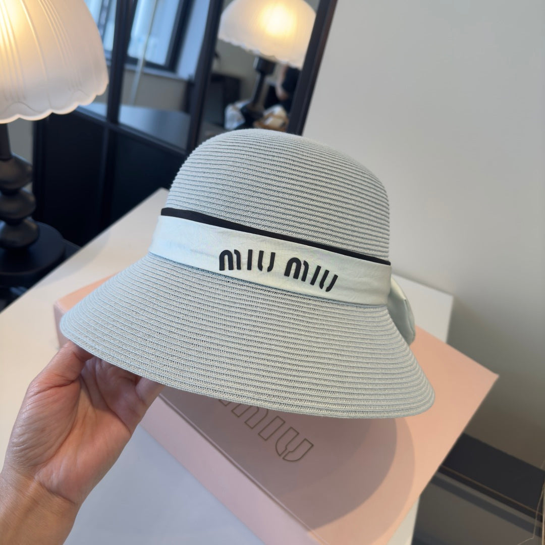 MIUMIU STRAW BUCKET HAT STYLE 52