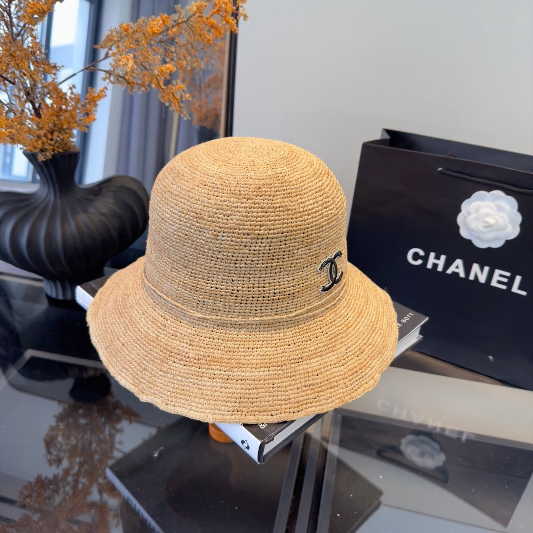 CHANEL 26S RAFFIA BUCKET HAT 335861