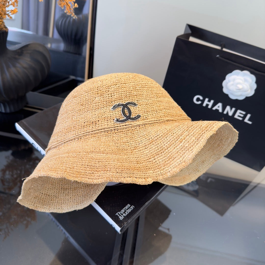 CHANEL 26S RAFFIA BUCKET HAT 335861