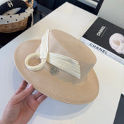 CHANEL 26S STRAW BOATER HAT 335887