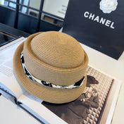 CHANEL 26S BOATER STRAW HAT 338053