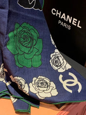 CHANEL 25S SCARF 140 CM IN CASHMERE AND SILK 943338