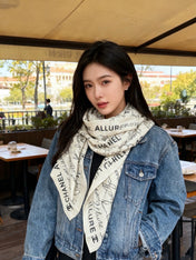 CHANEL 25S SCARF 135 CM IN CASHMERE SILK 943693
